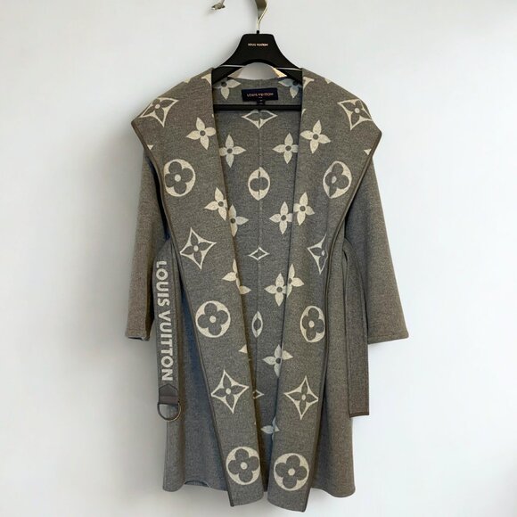 Louis Vuitton  Double Face Hooded Wrap Coat 34 - Picture 5 of 15